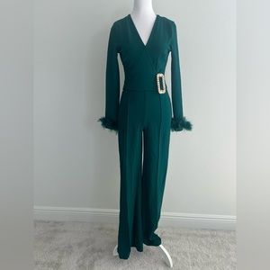 Green jumpsuit